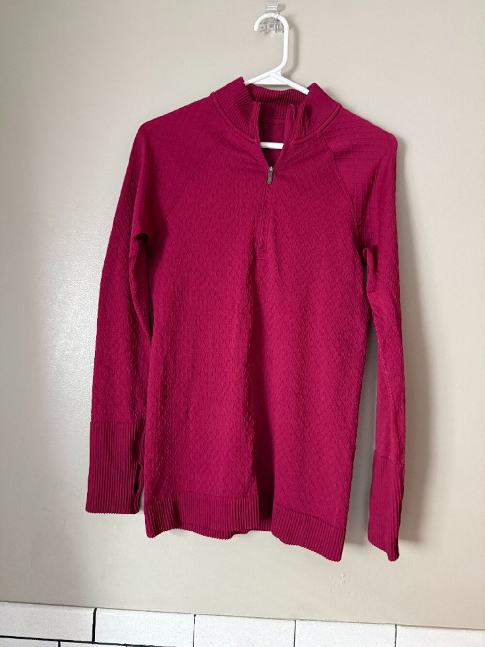 Lululemon Rest Less ½ Zip Star Ruby Pullover – Size Small**